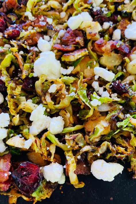 brussel sprouts on the griddle Brussel Sprouts Blackstone, Blackstone Brussel Sprouts, Blackstone Thanksgiving Recipes, Gluten Free Blackstone Recipes, Blackstone Side Dishes, Cranberry Brussel Sprouts, Blackstone Bacon, Blackstone Meals, Blackstone Cooking