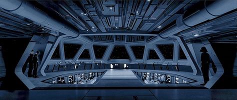 Star Destroyer Bridge - The Empire Strikes Back | Flickr - Photo Sharing! Classic Star Wars, Capital Ship, Star Wars Books, Empire Strikes Back, Star Wars Empire, Star Wars Film, Futuristic Interior, Movie Shots, Star Destroyer