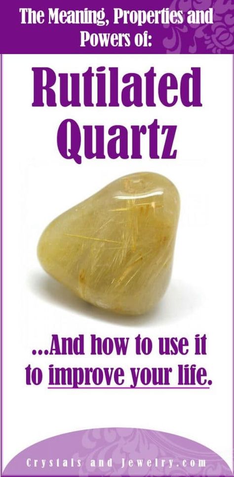 Rutilated Quartz Meaning, Gen Stone, Wicca Crystals, Stone Meanings, Quartz Meaning, Pagan Spirituality, Rutilated Quartz Crystal, Crystal Therapy, Crystal Magic