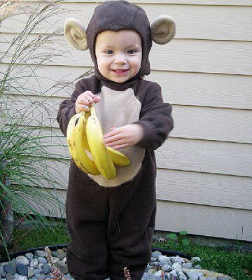 Diy Monkey Costume, Toddler Monkey Costume, Curious George Costume, Baby Monkey Costume, Smurf Costume, Cap Inspiration, Monkey Halloween Costume, George Birthday Party, Monkey Costume