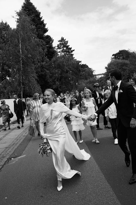 Stylist Alex Carl Swapped A Veil For A Cape For Her Copenhagen Wedding | British Vogue | British Vogue Simple Shots, Alexandra Carl, Copenhagen Wedding, Vogue British, Traditional Gowns, Wedding Dresses Mermaid, Dresses Mermaid, To Infinity And Beyond, Wedding Photo Inspiration