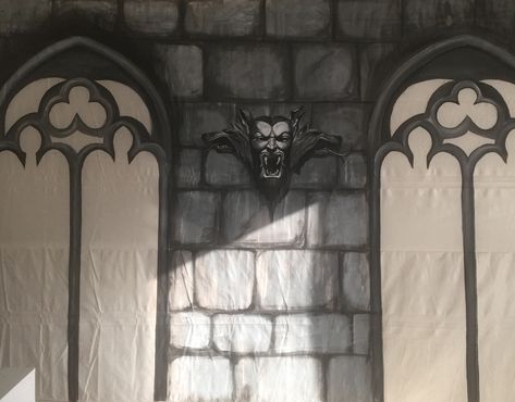 Large wall hanging for porch hand painted with external emulsion by me Large Wall Hanging, Halloween 2018, Wall Paint, Large Wall, Tattoo Studio, Cemetery, Wall Painting, Porch, Illustration Art