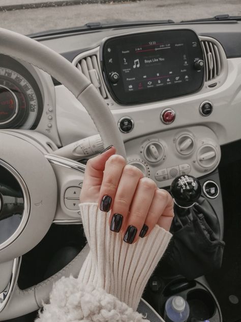 Fiat 500 Automatic, Fiat 500 Aesthetic, Car Nails, Fiat 500 Cabrio, 500 Fiat, New Fiat, Girly Car Accessories, Mom Car, Girly Car