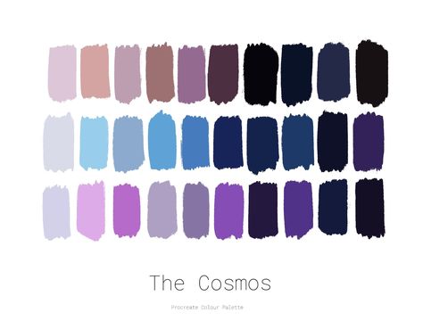 Instant Download Procreate Colour Palette- The Cosmos by StarsPrintStudio on Etsy Biology Presentation, Procreate Colour Palette, Safari Browser, Colour Pallettes, Procreate Ipad Tutorials, Colour Swatches, Ipad Tutorials, Hex Color Palette, Body Drawing Tutorial