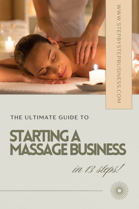 Complete step-by-step guide to starting a massage business including costs, profit potential, registering your business and hiring staff. #massagebusiness How To Start A Massage Therapy Business, Massage Therapist Career, Massage Therapist Tips, Starting A Spa Business, Massage Add On Ideas, Massage Marketing Ideas, Massage Content Ideas, Massage Business Ideas, Massage Therapy Aesthetic