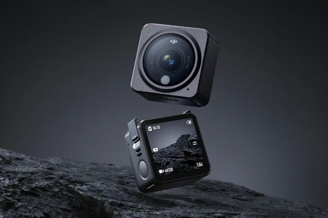 DJI’s latest action camera just made the GoPro look like an expensive hunk of plastic | Yanko Design Super Wide Lens, Field Camera, Vr Camera, Small Drones, Advanced Photography, 3d Camera, Blue Photography, Fish Eye Lens, Action Cam