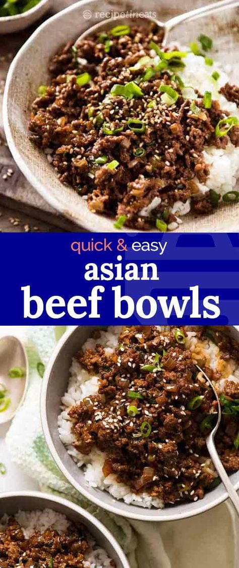 Beef Mince Recipes, Asian Condiments, Beef Bowl Recipe, Minced Beef Recipes, Minced Meat Recipe, Asian Beef, Beef Bowls, Mince Recipes, Ground Beef Recipes Easy