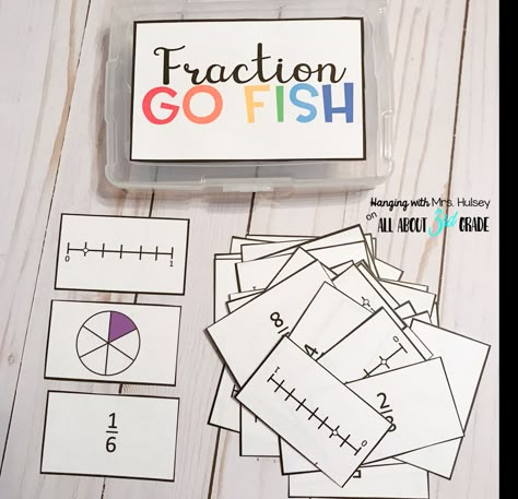 3rd Grade Fractions, Fraction Games, Teaching Fractions, Fraction Activities, Upper Elementary Math, Math Intervention, Fourth Grade Math, 4th Grade Classroom, Math Tutor