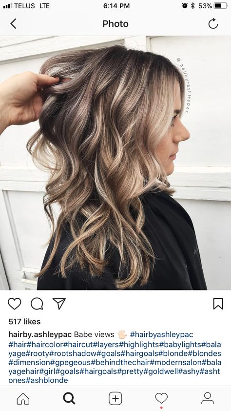 I love it! Obviously, this look is more like coffee and cream rather than gray. Brown Lowlights In Blonde Hair, Trendy Hair Color Ideas, Coffee With Cream, Haircuts Ideas, Blonde Hair With Highlights, Trendy Hair Color, Brown Blonde Hair, Hair Color Ideas For Brunettes, Hair Color And Cut