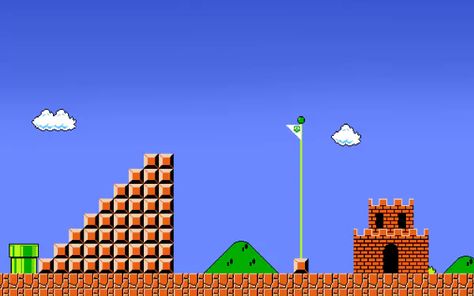 120+ Super Mario Bros. HD Wallpapers | Background Images Super Mario Flagpole, Super Mario Game, Arcade Aesthetic, Mario Crafts, Mario Video Game, Super Mario Bros Games, Mario Game, Super Mario Games, Scene Wallpaper