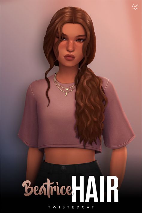 Sims 4 Curly Hair, Sims 4 Cc Hair, Sims 4 Black Hair, The Sims 4 Skin, Pelo Sims, The Sims 4 Packs, Sims 4 Mm Cc, Sims 4 Game Mods, Tumblr Sims 4