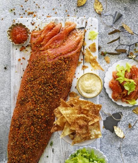 Citrus-cured ocean trout with sesame mayonnaise Recipe | Good Food