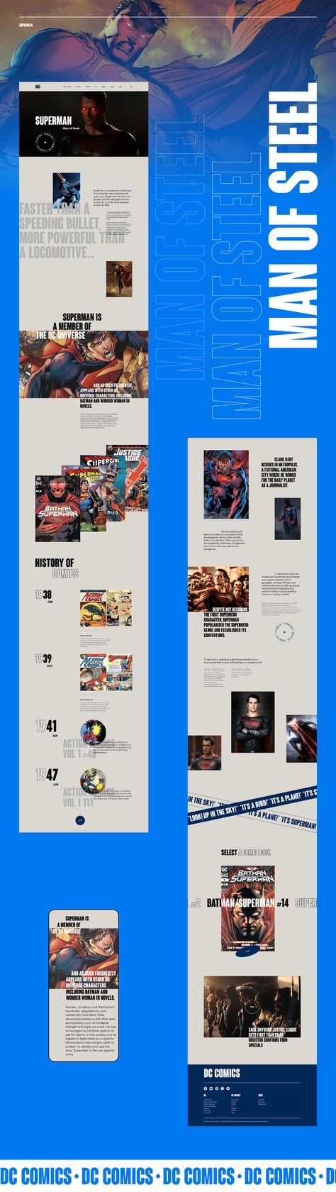 DC COMICS — website redesign on Behance Marvel Website, Creative Website Design, Creative Website, Website Redesign, Website Ideas, Website Inspiration, Website Design Inspiration, Front End, Web Design Inspiration