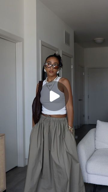 Tayla Santos | Casual Street Style on Instagram: "A maxi skirt that feels like cargos? Adds to cart immediately" Casual Street Style, Maxi Skirt, Street Style, My Style