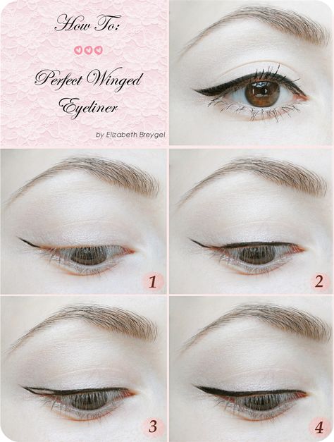 classic eyeliner tutorial, perfect winged eyeliner tutorial Winged Makeup, Korean Eyeliner, Acne Hacks, Classic Eyeliner, Eyeliner Shapes, Tutorial Eyeliner, Eyeliner For Hooded Eyes, Perfect Winged Eyeliner, Hacks Makeup