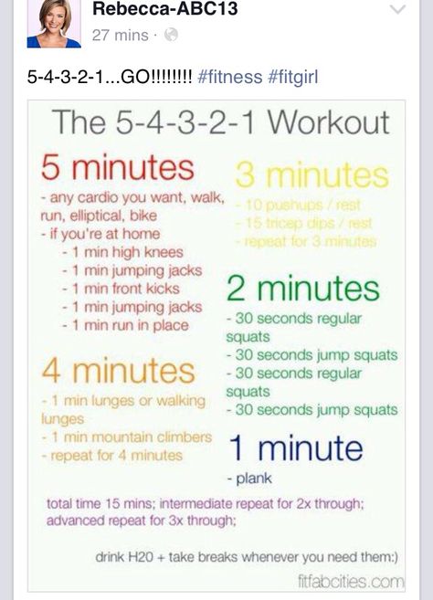 The 54321 workout 5 Minutes Workout, Workout Circuit At Home, 15 Minute Workout, Best Ab Workout, Printable Workouts, Simple Health, Best Abs, 10 Minute Workout, Circuit Workout