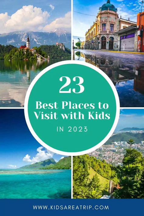 If you're looking for the best places to travel with kids in 2023, you've come to the right place! We've asked family travel writers to share their favorite destinations around the world. Here are their top choices! - Kids Are A Trip Best Beaches For Kids In The Us, Summer Trips With Kids, Mom And Son Vacation Ideas, Family World Travel, Top Vacations With Kids, Best Family Trips In The Us, Best Family Vacations With Kids In Us, Best Florida Vacations With Kids, International Family Vacation Ideas