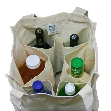 Canvas Grocery Bag, Reusable Produce Bags, Sac Diy, Grocery Shopping Bags, Bottle Sleeves, Grocery Tote, Grocery Bags, Produce Bags, Eco Bag