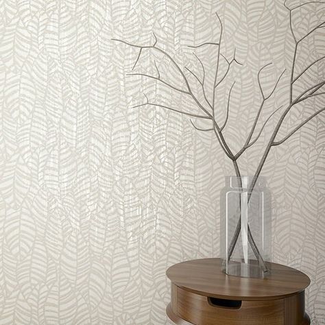 An oppulent botanical print, certain to add luxury to the interior. Featuring bold sketches of leaves printed with shadowed grounds to add depth and distressed metallic background to add a contemporary feel to this captivating wallpaper design. Serene Collection: 32972 Metallic White 32973 Metallic Beige 32974 Metallic Grey 32975 Metallic Black/Brown 🔗 www.galerieinteriordesign. com 🔗 � #wallpaper #galerieinteriordesign #walldecor #homedecor #interiordesign #wallcoverings Faux Texture Wallpaper, Bathroom Wallpaper Accent Wall, Wallpaper Half Bath, Champagne Wallpaper, Organic Wallpaper, Wallpaper Accent Wall Bathroom, Taupe Wallpaper, Hill View, Contemporary Wallpaper Designs