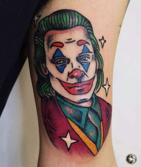 Stephen King Tattoos, Joker Face Tattoo, Smiley Face Tattoo, Professional Tattoo Kits, Joker Tattoo Design, Put On A Happy Face, Traditional Tattoo Old School, Feather Tattoo Design, King Tattoos