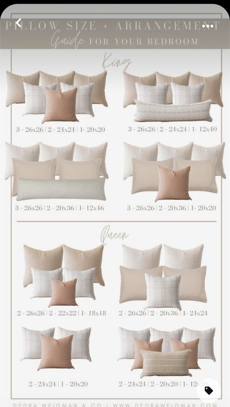 Bedroom Pillows Arrangement, Design Ložnic, Bedroom Decor Cozy, Redecorate Bedroom, Bedroom Pillows, Room Makeover Bedroom, Remodel Bedroom, Master Bedrooms Decor, Room Inspiration Bedroom