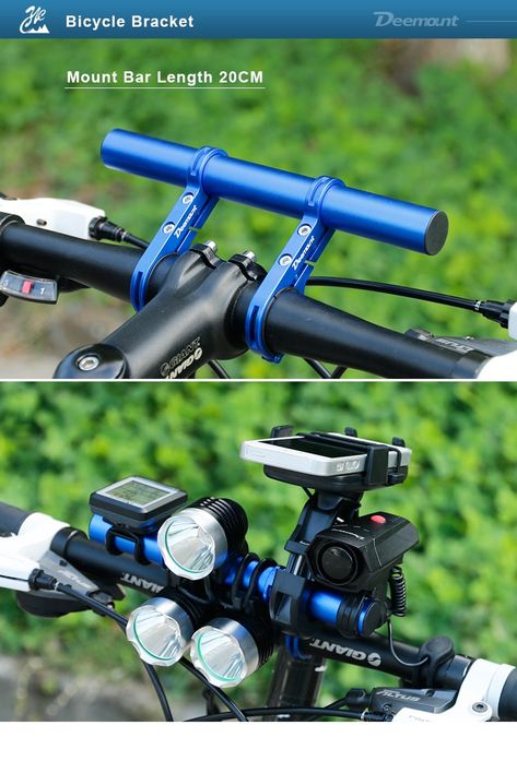 Bicycle Handlebar Extended Bracket Bike Headlight Mount Bar Computer Holder Lantern Lamp Support Rack Alloy Fiber Stand|bike headlight|extender bracketsbike headlight mount - AliExpress Bike Accessories Diy, Bici Retro, Bike Gadgets, Bicycle Headlight, Bike Headlight, Go Ride, Cycling Trips, Sound Boxes, Custom Bicycle