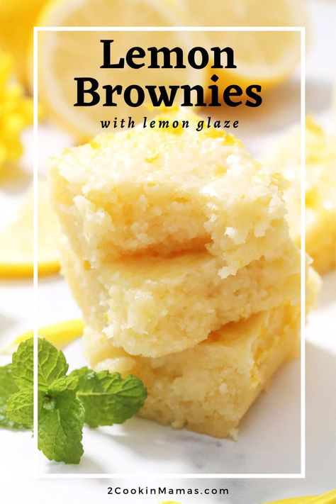 Lemon Brownies, Cookie Making, Lemon Dessert, Lemon Dessert Recipes, Custard Cake, Sweet Cravings, Lemon Desserts, Desserts Recipes, Great Desserts