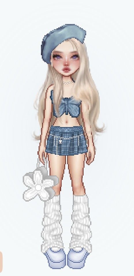 Easy Diy Clothes, Paper Dolls Clothing, Bratz Inspired Outfits, Fashion Gal, Denim And Diamonds, Preformance Outfits, Virtual Fashion, Blue Outfit, Cute Simple Outfits