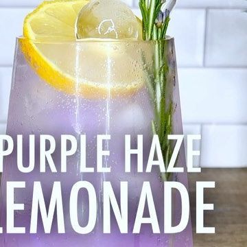 Cocktails with Jess Williamson -📍Miami 🌴 on Instagram: "Purple Haze Gin Lemonade ✨ recipe⤵️ Happy Friday!!!! What are we drinking this weekend?? 1.5 oz @mcqueenvioletfog Gin 1 oz @hipstirscocktails lavender haze 1 pinch purple edible powder (linked in bio) 1 btl Sparkling Lemonade Garnish: rosemary & lavender sprig & lemon wheel —— 1- mix your gin, edible powder & simple syrup together 2- mix with your lemonade 3- garnish & serve #cheers #CocktailsWithWhiskey #gin #mcqueenvioletfog #lemonade #bridalshower #traderjoes #spring #easter #recipes" Lavender Haze Lemonade, Lavender Haze Cocktail, Lavender Haze Drink, Lemonade Garnish, Gin Lemonade, Purple Lemonade, Gin And Lemonade, How To Make Purple, Sparkling Lemonade