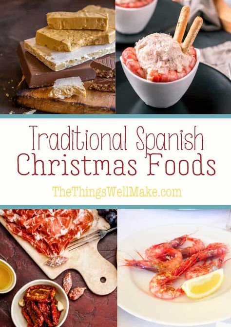 Christmas time in Spain focuses on delicious, high-quality food. Hopefully, this comprehensive list of traditional Spanish Christmas foods and recipes will inspire you to try something new over the holidays. #christmas #spain #spanishcuisine #spanishchristmasfood #holidayfood #christmasrecipes Spanish Christmas Food, Spanish Christmas Traditions, Christmas In Spain, Food Europe, Traditional Christmas Food, Around The World Food, Spanish Christmas, Country Recipes, Christmas Foods