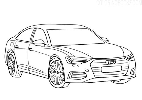 Audi A6 Coloring Page - Audi Drawing - Coloring Books #audi #audia5 #audisport #audiquattro #audilove #audiclub #audilife #audidrawing #coloringpage #coloringbook #coloringpages #drawing #cars #vehicle #like4likes #likeforlikes #likesforlike #likeme #germany Audi A4 Drawing, Audi Car Drawing, Audi Drawing, Audi Sketch, Coloring Pages Cars, Vehicle Drawing, Car Drawing Pencil, Car Drawing Easy, Audi Sports Car