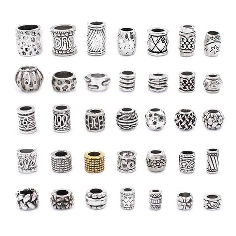 Hardware Ideas, Cheap Beads, Vintage Beads, Making Beads, Jewelry Making Charms, Beads Charms, Cheap Jewelry, Jewelry Tools, Tube Beads