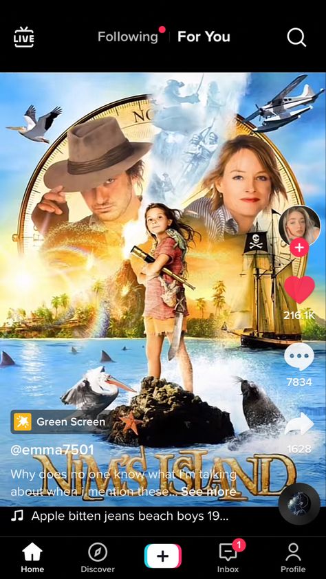 Nims Island, Nature Movies, Island Movies, Abigail Breslin, Travel Movies, Movies Worth Watching, Jodie Foster, Adventure Movies, Gerard Butler