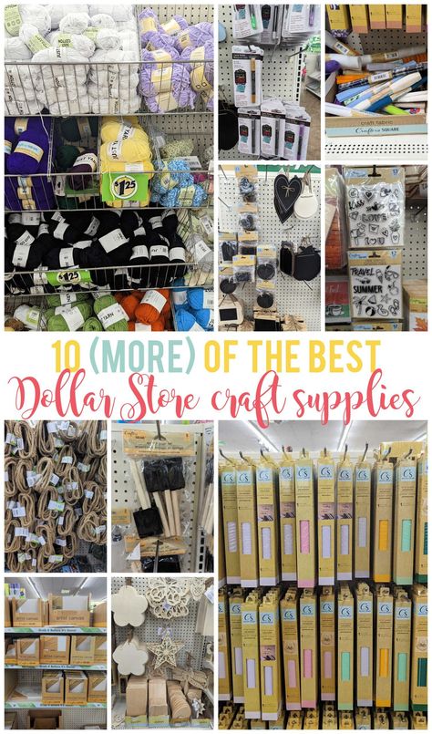 Find more of the best craft supplies from the dollar store! They have so much to choose from for both kids crafts and crafts for you. Plus I share ways you can use each one! Dollar Tree Craft Supplies, Organize Crafts, Free Craft Supplies, Cheap Craft Supplies, Bulk Craft Supplies, Chalkboard Tags, Wholesale Craft Supplies, Organize Craft Supplies, Dollar Store Organizing