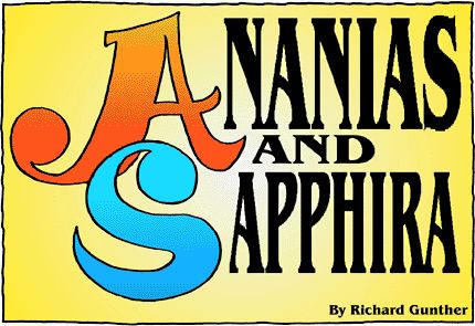 Christian Book: Read "Ananias and Sapphira" by Richard Gunther online ( page 1) | ChristArt.com Ananias And Saphira Crafts, Ananias And Saphira, Ananias And Sapphira Lesson, Ark The Animated Series, Ananias And Sapphira, Sunday Activities, Christian Book, Preschool Arts And Crafts, Ayat Alkitab