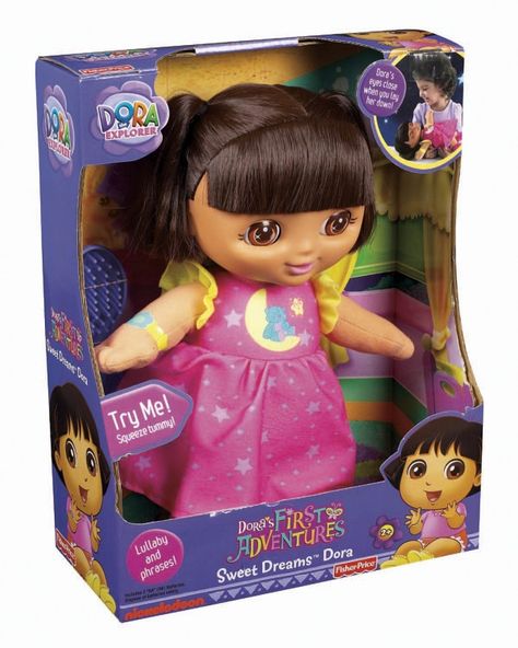 Fisher-Price Dora The Explorer Sweet Dreams Dora Just $15 Shipped! Dora Toys, Dc Superhero Girls Dolls, Cartoons Rangoli Design, Dora Doll, Free Amazon Prime, Minnie Mouse Toys, Christmas Presents For Kids, Little Pony Birthday Party, Hello Kitty Baby