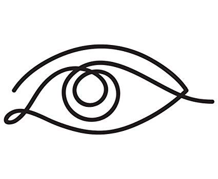 One Line Eye Drawing, Eye Drawing Line Art, Optometry Tattoo Ideas, Minimalistic Eye Tattoo, Optometry Tattoo, Eye Outline Tattoo, Eye Tattoo Fine Line, Minimalist Eye Tattoo, Evil Eye Logo