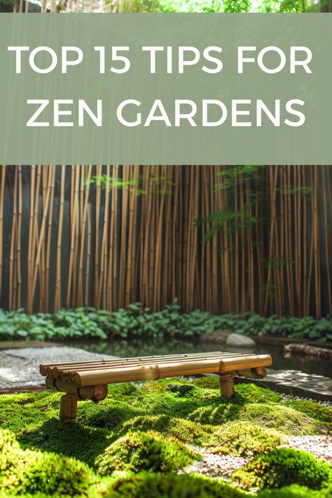 Root yourself in a peaceful, relaxing Zen garden with these 15 tips. Zen Garden Bridge, Japanese Garden Inspiration, Zen Garden Ideas Backyard, Bamboo Zen Garden, Japanese Garden Decor Ideas, Japanese Garden Lighting, Zen Backyard Ideas, Outdoor Zen Garden, Zen Garden Backyard