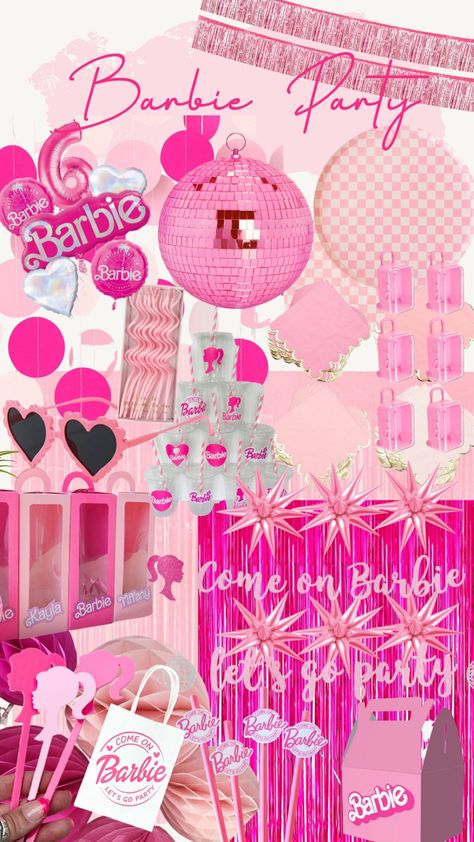 Barbie Party Theme, Barbie Theme Birthday Party, Pink Barbie Party, Girls Barbie Birthday Party, Barbie Birthday Party Ideas, Barbie Pool Party, Barbie Bachelorette, Barbie Party Decorations, Barbie Theme Party