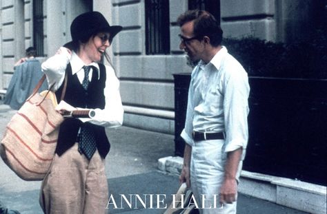 Annie Hall, Last Minute Halloween, Last Minute Costumes, Day To Night Dresses, Diane Keaton, Last Minute Halloween Costumes, Vest And Tie, Black Vest, Wear To Work