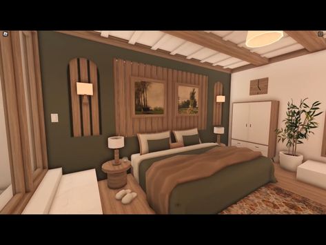 Dark Academia Bloxburg, Jungle House, House Decorating Ideas Apartments, House Floor Design, Sleepover Things To Do, Sims House, Rustic Bedroom, Cool Beds, Vacation Homes