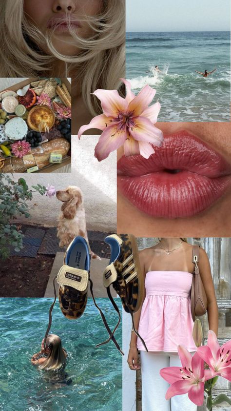 Ipad Moodboard Wallpaper, Summer Collage Wallpaper Iphone, Summer Icons Aesthetic, Beach Collage Wallpaper, May Collage, Vision Board Phone Wallpaper, Wallpaper Collage Aesthetic, Beach Collage, Life Collage