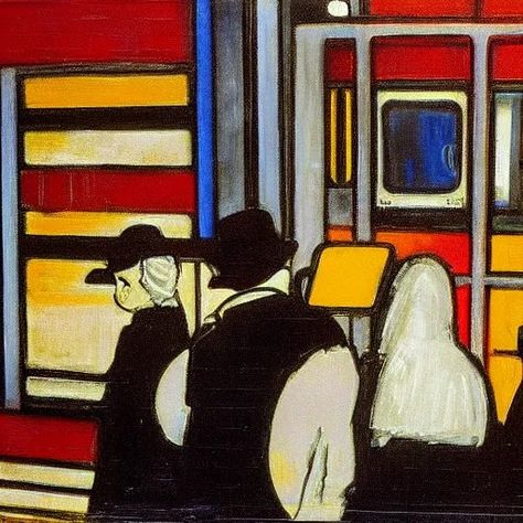 painting of new york subway by piet mondrian | Stable Diffusion Piet Mondrian Artwork, Mondrian Painting, Piet Mondrian Painting, Mondrian Art, New York Subway, Dutch Painters, Piet Mondrian, Amazing Art Painting, Geometric Abstract