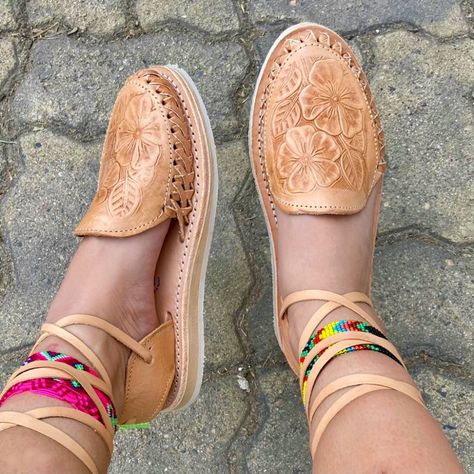 zj00752 Huaraches artesanales mexicanos de piso para mujer alpargata tan mayoreo fabrica - AyMexico.com