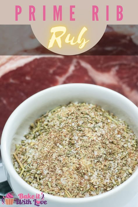 Prime Rib Seasoning Rubs, Prime Rib Roast Rub, Prime Rib Rub Recipe, Prime Rib Marinade, Rib Seasoning, Prime Rib Seasoning, Smoked Prime Rib Roast, Best Prime Rib, Rib Rub Recipe