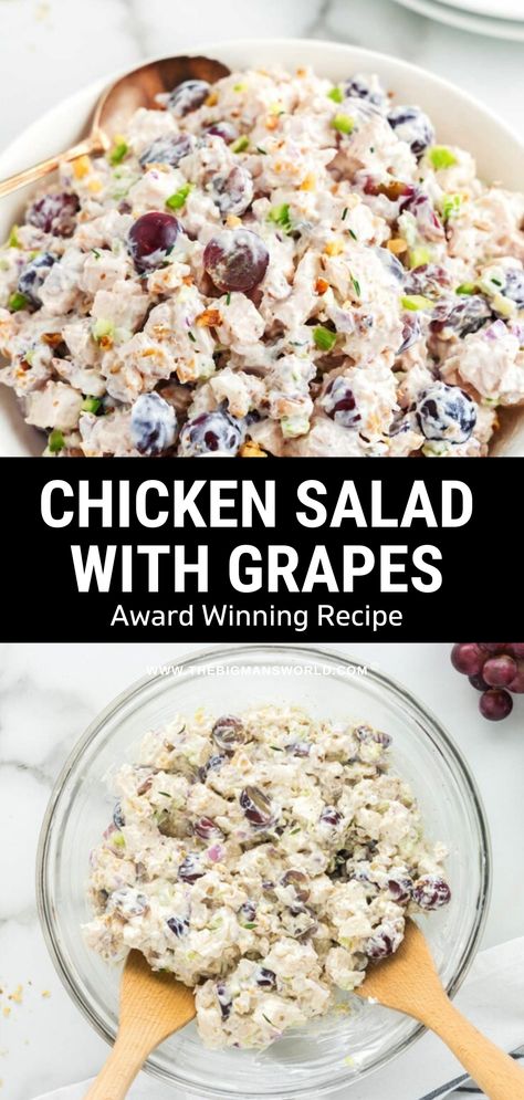 Chicken Salad With Grapes And Cashews, Chicken Salad Walnuts Grapes, Chicken Salad With Walnuts And Grapes, Chicken Salad With Grapes Walnuts Recipe, Chicken Salad With Red Grapes, Chicken Wild Rice Salad With Grapes, Chicken Walnut Salad, Grape And Walnut Chicken Salad, Best Chicken Salad Recipe With Grapes