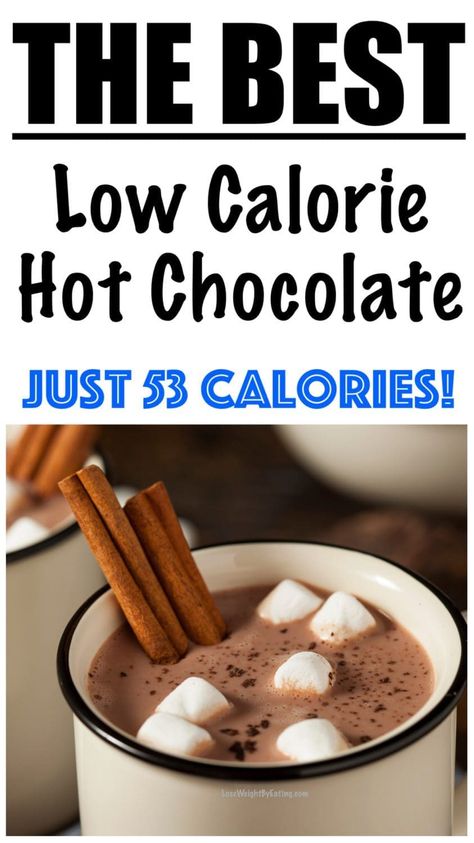 Low Calorie Hot Chocolate Low Cal Hot Drinks, Weight Watchers Hot Chocolate, Low Calorie Hot Chocolate, Low Calorie Hot Chocolate Recipe, Low Sugar Hot Chocolate, Almond Milk Hot Chocolate, Healthy Hot Chocolate Recipe, Iced Hot Chocolate, Warm Drinks Recipes