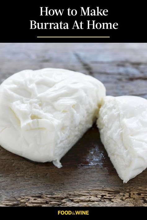 Bursts Cheese Recipes, How To Make Burrata, Burrata Recipe Homemade, Burrata Cheese Uses, Making Cheese, Homemade Burrata, Burrata Cheese Recipes, Barata Cheese Recipe, Burrata Homemade