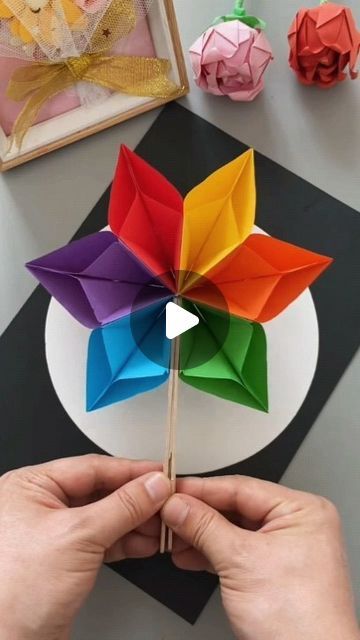 CreativityHubShorts on Instagram: "DIY Origami Paper Flower 🌸 Easy Tutorial for Beginners😍❤  Welcome to CreativityHub, where we believe that anyone can master the art of DIY crafts with ease! 🎨 In this step-by-step tutorial, we'll guide you through creating a beautiful origami paper flower 🌸 using simple materials and techniques. Whether you're a seasoned crafter or just starting out, this tutorial is perfect for you! Follow along as we fold, crease, and craft our way to a stunning creation. Get ready to unleash your creativity and bring a touch of beauty into your space. Don't forget to like, share, and subscribe for more inspiring DIY projects!   #diy #crafts #origami #flowers #paperart #creativity #handmade #hobby #simplecrafts #creativefun #explore #exploremore #explorepage #tutori Origami Flowers Easy Step By Step, Easy Origami Step By Step, Origami Easy Step By Step, Beautiful Origami, Crafts Origami, Diy Origami, Origami Flowers, Instagram Diy, Origami Easy