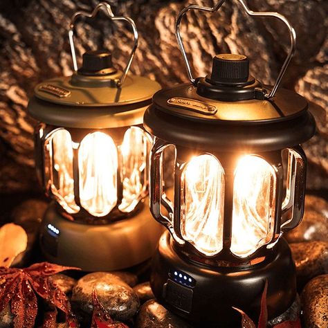 Outdoor Retro Portable Camping Lantern Hanging Tent, Portable Lantern, Led Camping Lantern, Retro Camping, Outdoor Lantern, Camping Lamp, Tent Lighting, Battery Lights, Metal Lanterns